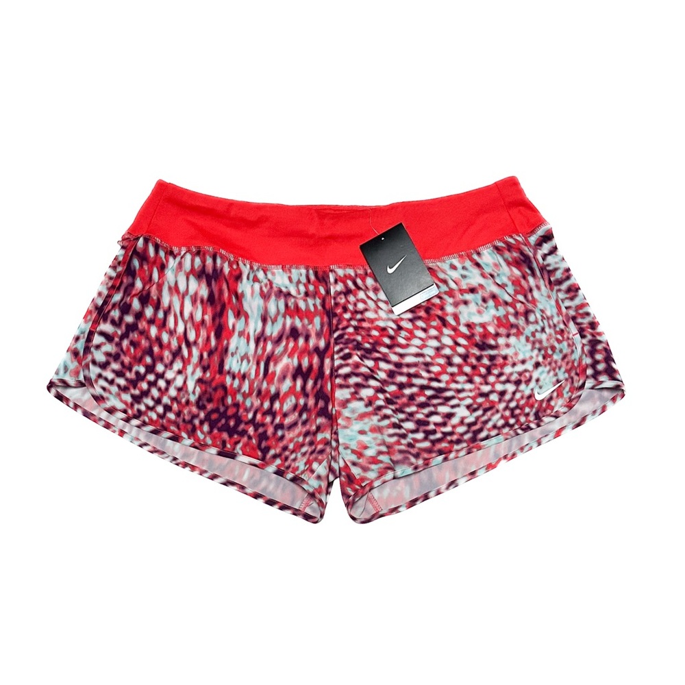 Nike Running Dri-Fit Rival 4” Printed Shorts Built-In Brief Stay Cool Tech